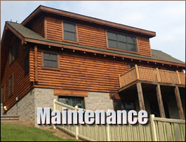  Lakeview, North Carolina Log Home Maintenance